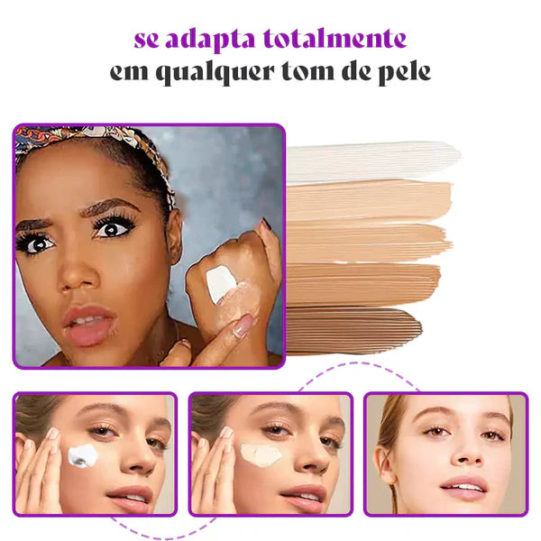 Base ColorSync 4 em 1 - Se Ajusta ao Seu Tom de Pele